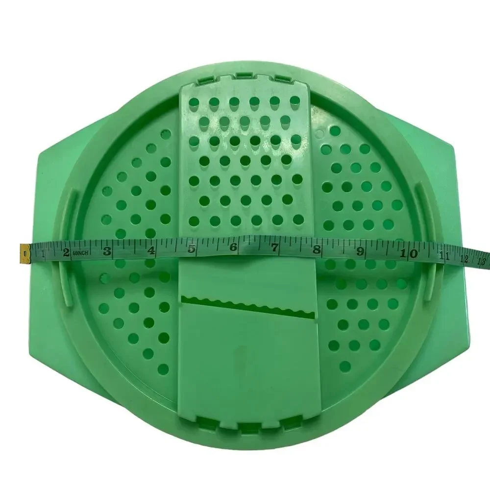 TUPPERWARE Vintage Jade Green Bowl Grater Shredder Made in USA 786-4